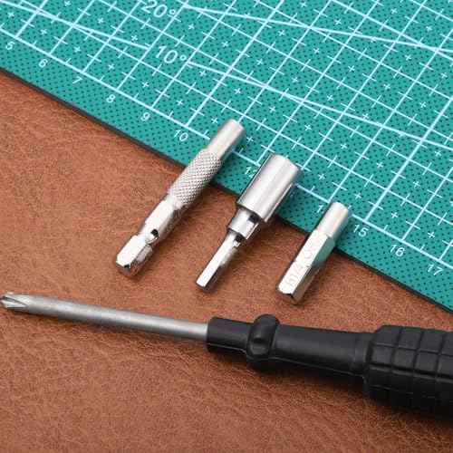 1/4 to 4mm Bit Adapter, Hex Screw Driver Bit Adapter 3PCS 4mm Bits Set Converter Adapters Slotted for Precision Bits Set Screwdriver Converter