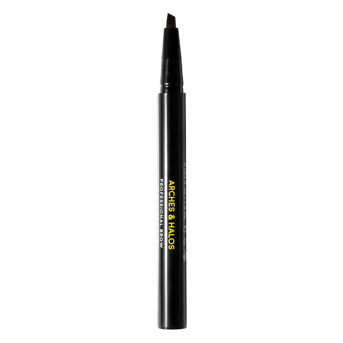 Arches and Halos Angled Bristle Tip Waterproof Brow Pen - Water Based and Smudge Proof Eyebrow Pencil - Extended Wear - Mocha Blonde - 0.051 oz