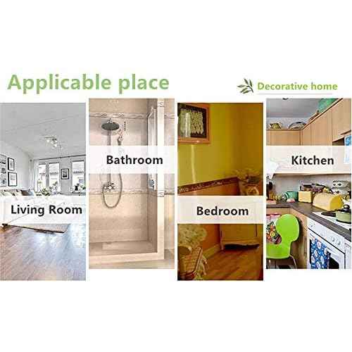 Elegant Peel Stick Red Floral Wallpaper Border Self Adhesive Molding Home Ceiling Decorative Border Sticker for Bathroom Living Room Kitchen 4inch by 32.8ft