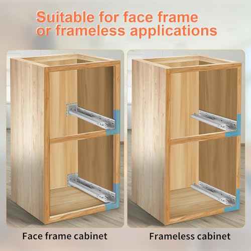 4 Pair 12 Inch Undermount Soft Close Drawer Slides Full Extension Concealed Bottom Mount Drawer Slides with 3D Adjustable Lock Device and Rear Mounting Brackets, 100 LB Capacity