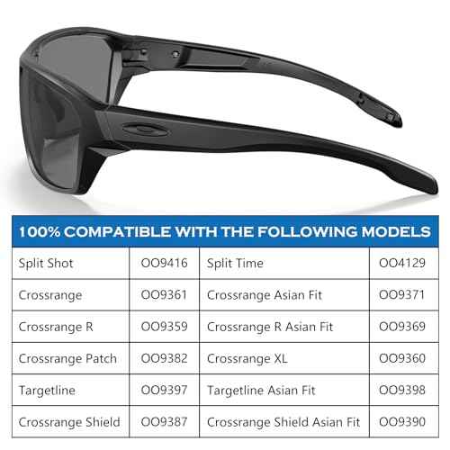 Silicone Replacement Nose Piece Nose Pads for Oakley Split Shot OO9416 Split Time OO4129 Targetline OO9397 Crossrange Patch R XL OO9361 OO9360 OO9359 Sunglasses, 3 Pairs, Black Regular Fit
