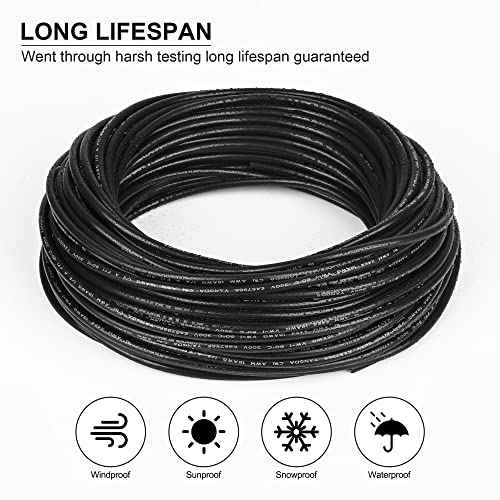 18 Gauge Wire 2 Conductor,18 AWG Electrical Wire Stranded PVC Cord Oxygen-Free Copper Cable,200FT 2 Core Pure Copper Flexible Cable Wire for LED Lamp Lighting Strips Automotive (18AWG-2C, 200FT)¡¦