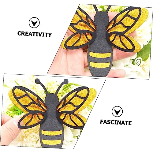 12 Pcs 3D Honey Bee Wall Stickers - Removable Decorative Decals for Kids Room Nursery and Home Decor - Perfect for Parties and Holiday Decorations