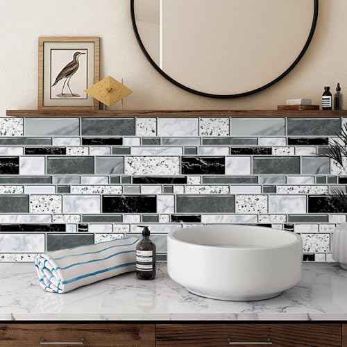 WENMER Peel and Stick Backsplash Wallpaper, Kitchen Backsplash Wallpaper, Kitchen Peel and Stick Wall Paper, Tile Contact Paper for Countertop, Bathroom 17.7"x 118"