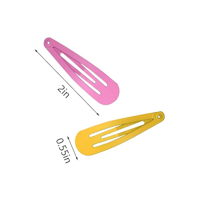 Colorful Snap Hair Clips Hair Barrettes for Girls,Clips Candy Color Hair Accessories for Kids Teens, Toddlers,Women (Color=Multicolor | Pack=100-Pack)