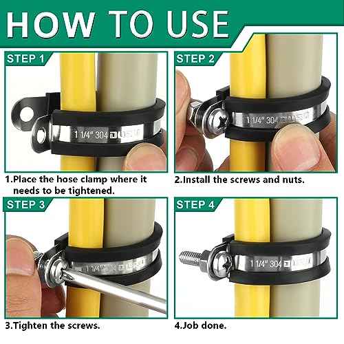 30pcs 1/8 Inch Stainless Steel Cable Clamps,Rubber Coated Cushioned Insulated Cable Clamp,Automotive Cable Wire Clamps,Pipe Clamps,Metal Clamp for Tube,Lines,Wire Cord Installation(Black,3mm)