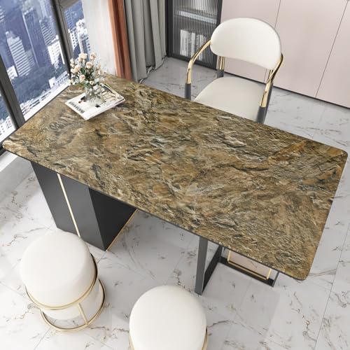 Wallercity Brown Marble Contact Paper Peel and Stick Countertops Granite Wallpaper for Cabinets Drawers Vinyl Self Adhesive Wall Paper for Desk Shelf Bathroom Kitchen Waterproof Film 15.8''x78.7''