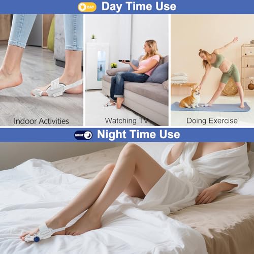Adjustable Bunion Corrector for Women Big Toe Bunion Corrector for Men Adjustable Fit for All Foot Sizes (White)
