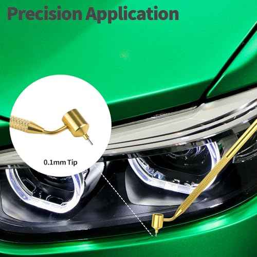 100 0.5mm Touch up Paint Pen, Paint Touch up Pen Fillable; Car Touch up Paint Pen for Car Scratch Repair, Touch up Paint,Brass Tip Detail Pen