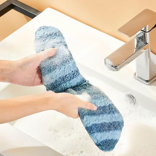 Washable Warm Toilet Seat Cover Pads - Plush Toilet Seat Cushion, Non-Slip Soft Mat, Washable & Machine-Friendly Bathroom Seat Cover with Self-Adhesive Tape for Easy Care