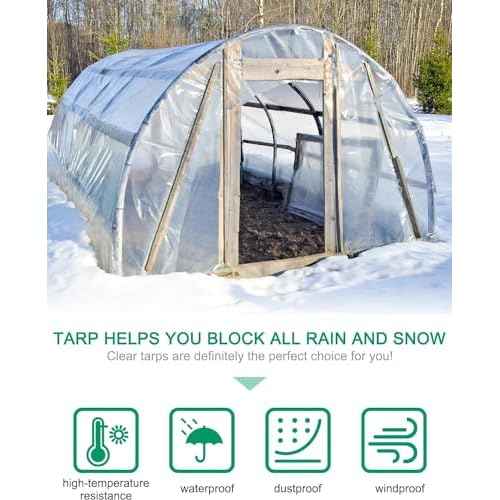 8' x 8' Clear Tarp