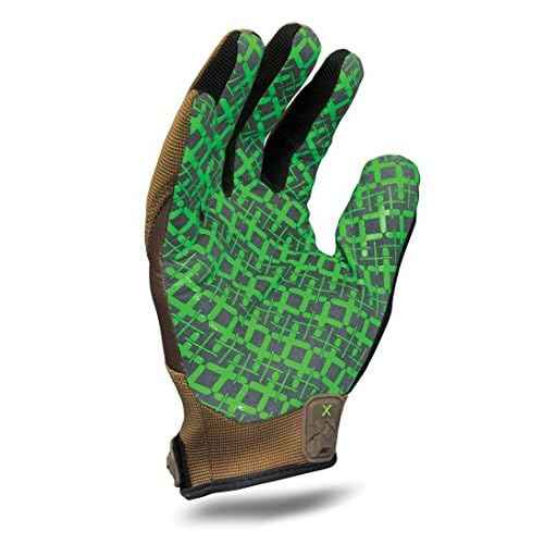 Ironclad EXO2-PGG-04-L Project Grip Gloves, Large, Brown & Green