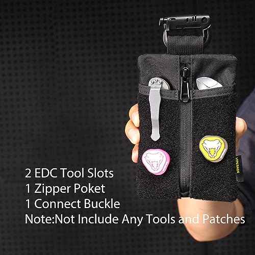 VIPERADE VE23/24/25 EDC Organizer, DIY Patch Pocket Organizer for Men, Multitool Pouch for EDC Gears