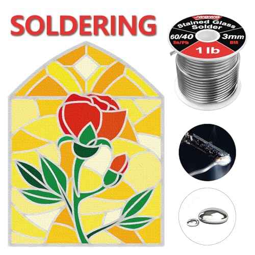 60/40 Solder for Stained Glass, 1/8"(3mm) Dia, 2 lb Spool