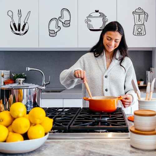 3 Set Kitchen Wall Decals Vinyl Wall Sticker Peel and Sticker Wall Decor for Dining Room Kitchen Home Restaurant.