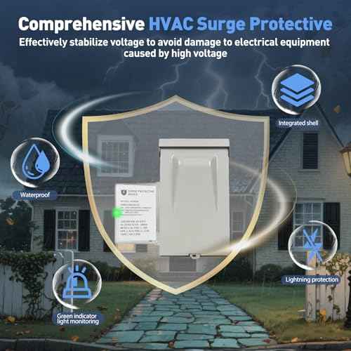 AG3000 HVAC Surge Protector 120/240V ? Universal Mini Split Surge Protective Device with TPMOV Technology, Type 4X Watertight Enclosure, LED Status Indicator, Comprehensive Surge Protection