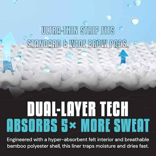 SweatHawg Hard Hat Liner Sweatband ? Extreme Sweat Absorbing, Quick-Dry, Cooling, Washable Liner for Helmets & Hard Hats