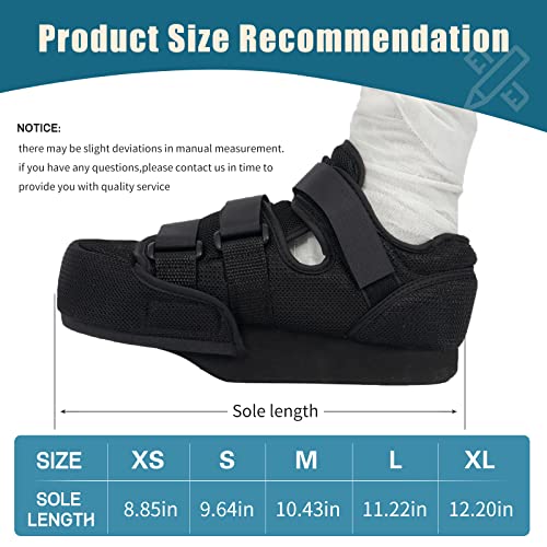 GHORTHOUD Forefoot Off-Loading Post Op Shoe Closed Toe Medical Walking Boot for Broken Toe Orthopedic Foot Brace for Post Bunion Hammertoe Surgery Brace (S)