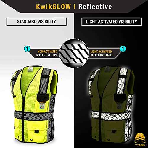 KwikSafety - Charlotte, NC - RoadBOSS Econ & Premium Safety Vest Class 2 Reflective Vest ANSI OSHA Safety Vest for Men