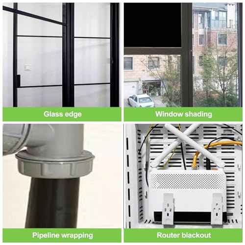 1 Pcs Blackout Tape 1.2 Inch x 66 Feet, 100% Light Blocking for Electronics, LED Covers, Windows, Aquariums, and More