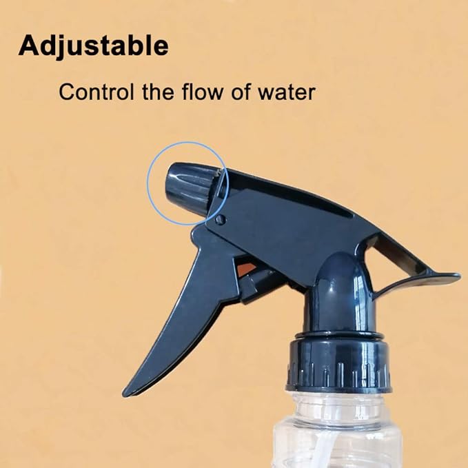 Avenoir Mister Spray Bottle, 16.9oz/500ml Adjustable Spray Storage Container for Hair, Plant and Home Cleaning