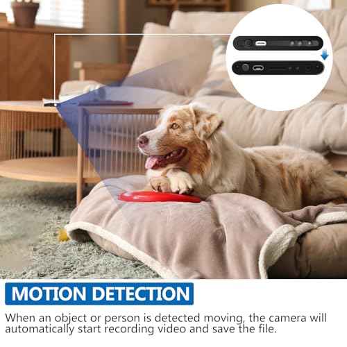 Hidden Camera Charger with 5,000mAh, 1080P Video Recording, Portable Spy Cam with Power Bank, Night Vision, 64GB Support(Card not Included), Black