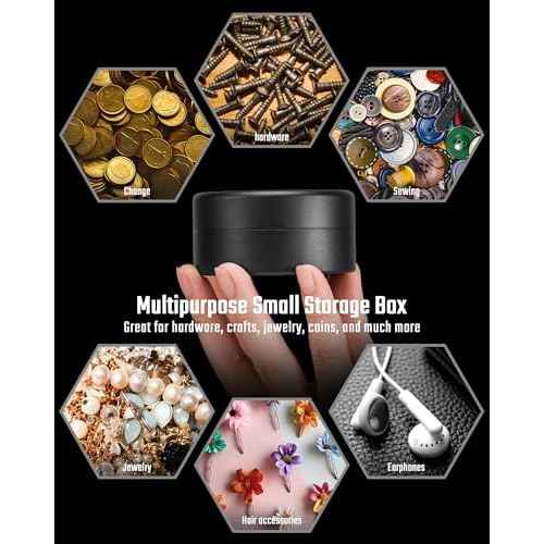 MecArmy EB35A Small Aluminum Storage Box, IPX8 Waterproof with Lid, Heavy Duty EDC Utility Storage Box for Tool Accessories, Jewelry, Gadgets, Small Essentials, Portable & Anti-Scratch - Gray