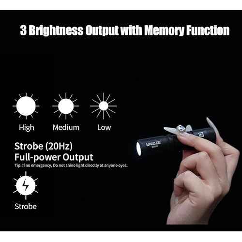Manker E05 II High Output EDC Flashlight Eeay to Carry, for Camping, Hiking (Sand, 1300 Lumens 6500K Cool White)