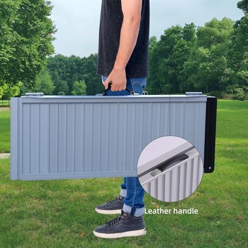 Portable Wheelchair Ramp 5FT,No-Slip Aluminum Folding Handicap Ramp 800lbs Load Capacaity,Wheel Chair ramp for Home Steps,Stairs,car