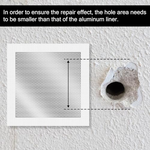 8 ¡¿ 8 inch Drywall Repair Patch, 3 Pack Drywall Repair Kit Large Hole Patch-Repair for Drywalls Heavy Duty Self-Adhesive Mesh Drywalls Patch Kit, Dry Wall Hole Repair-Patch for Drywall-Plaster Wall