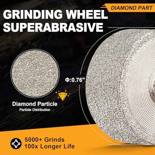 Diamond Sanding Bits for Dremel Rotary Tool, Grinding Stone Sanding Drill Bits with 1/8" Shank Gift for Craft Lovers - Metal & Woodworking/DIY Craft Making - 150 Grit 1 Pack