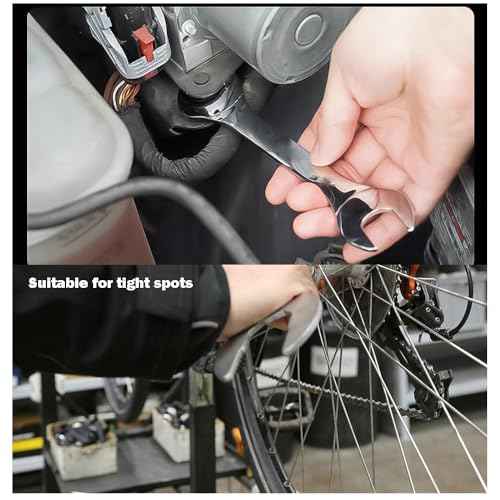 Super Thin Wrench,2 Pieces 3mm Ultra Thin Open End Wrenches Set SAE 3/8¡¯¡¯ 7/16¡¯¡¯ 1/2¡¯¡¯ 9/16¡¯¡¯ for Tight Spots Repair