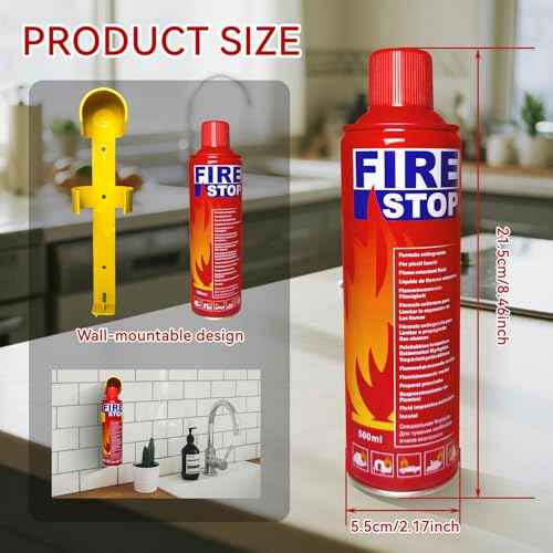4-Pack Fire Extinguisher with Mount Brackets£¬Portable for Home, Kitchen, Car, Boat£¬BBQ -Multi-Purpose Fire Protection