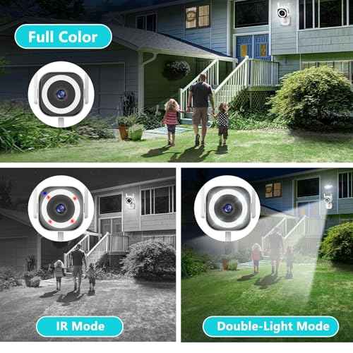 5G Outdoor/Indoor Camera for Home Security,2K Baby Monitor Cameras for Bedroom/Elder/Dog/Pet Security Camera,IP66 Waterproof,Night Vision, Motion Detection, Alarm Siren, Two-way Talk, SD/Cloud -2Pack