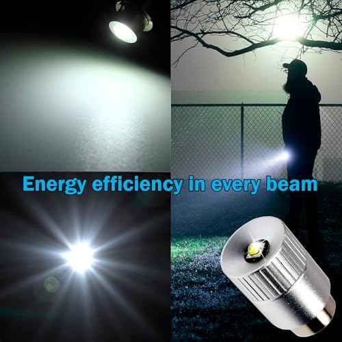 HQRP 2-Pack Ultra Bright 300Lm High Power 3W LED Upgrade Bulb Compatible with MagLight 2D 3D 2C 3C Halogen Xenon Flashlight D30113730000 LWSA201 LMSA201 2-Cell 3-Cell 2-D 3-D 2-C 3-C Torch