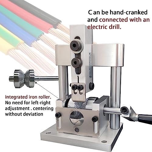 Copper Wire Stripping Machine - Manual Handle/Electric Drill Cable Recycling Tool, Stripping Range 1mm-15mm