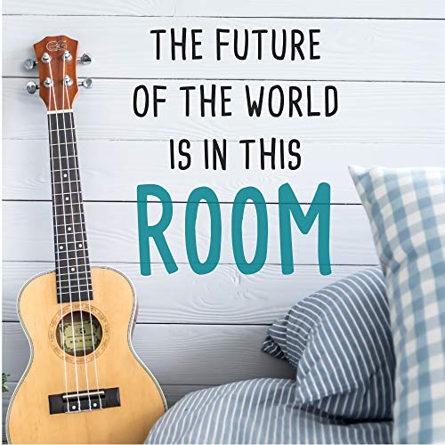 The Fulture of The World is in This Room-Inspirational Quotes Wall Decals-Vinyl Stickers for Bedroom Living Room School Office Home Decor