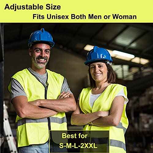 Safety Vests 10 Pack - Yellow Reflective High Visibility Construction ANSI Class 2 Work Vest for Men,Woman,Hi Vis Vest Mesh and Neon Silver Strip