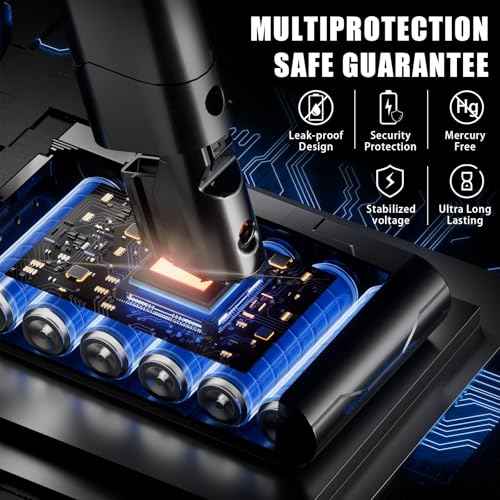 Upgraded 7200mAh V8 Battery Replacement Perfectly Compatible with Dyson V8 Animal Battery Replacement V8 Absolute V8 Motorhead V8 Fluffy SV10 Carbon Fiber Vacuum Cleaner
