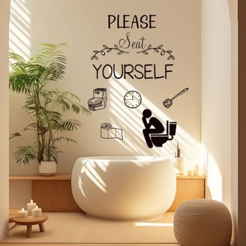Toilet Woll Decals Sticker Quote Text Me If You Run Out of Toilet Paper Wall Decor Vinyl Wall Decal Home Stickers Vinyl Bathroom Art Decor.