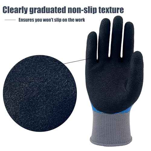 2 Pairs Insulated Electrician Gloves 1000V Voltage Resistant Flame Retardant Work Gloves, Electrical Rubber Non-slip Texture Design for Electricians Prevent Shock