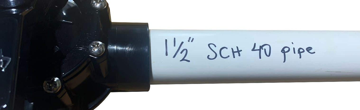 Fibropool Swimming Pool Inline Diverter Valve - 1 1/2 Inch-2 Way Posi-Seal & Non Lube Replacement Valve for Pools & Spas Posi-Close Slip Valve, PTFE Seal, CPVC Body, Heaters,Chlorine &Salt Systems