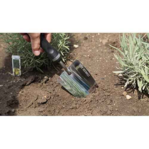 Edward Tools Bend-Proof Garden Trowel - Heavy Duty Polished Stainless Steel - Rust Resistant Oversized Garden Hand Shovel for Quicker Work - Digs Through Rocky/Heavy soils - Comfort Grip (1)
