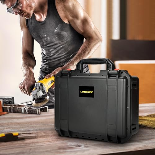 Hard Case for Dewalt Angle Grinder - Tool Bag for Dewalt 20V MAX XR Grinder Tool DCG412B, Waterproof & Shockproof Tool Box for Grinder/Cutting Wheels/Battery/Charger/Side Handle (Case Only)