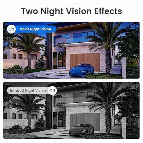 2.4G/5G WiFi 6 Wireless Outdoor/Indoor Security Camera, Solar Powered 2.5K 4MP, Cloud/SD Storage, Color Night Vision, AI Human Detection, Spotlight & Siren, 2-Way Talk, Dual Band, IP65