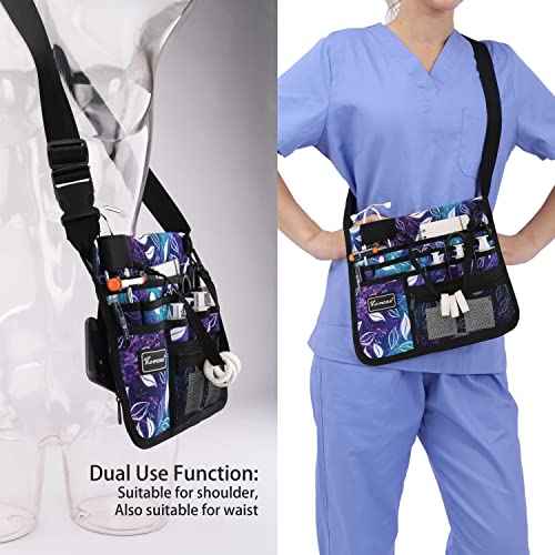 Nurse Fanny Pack with Tape Holder, Nurse Pocket Organizer for Medical Professionals£¬13 Pockets Nurse Waist Bag£¨B-LSbaiSY£©