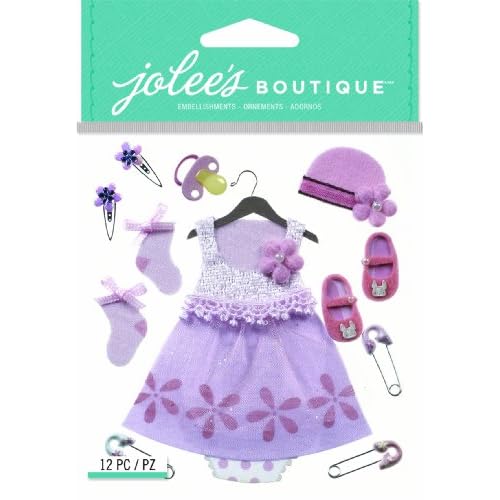Jolee's Boutique Dimensional Stickers, Baby Girl Outfit
