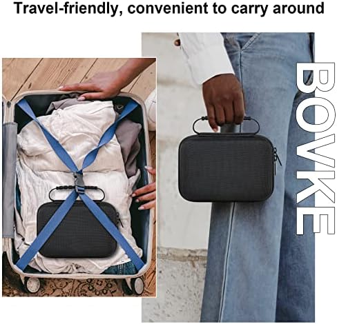 BOVKE Carrying Case for iHealth Track Smart Upper Arm Blood Pressure Monitor, iHealth Bluetooth Blood Pressure Machine Case, Black