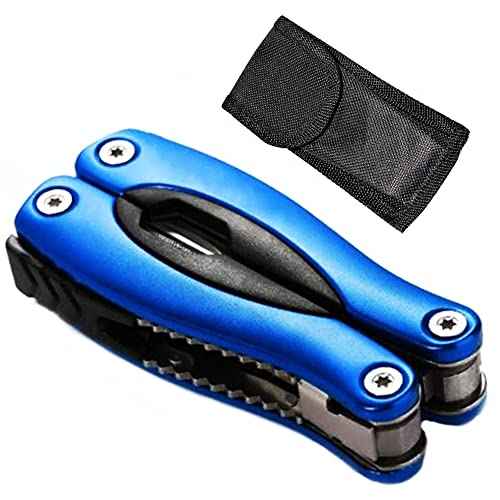 Multi Tool, Multitool Pliers for Outdoor, DIY, Home, Garden, Camping, Survival, Hunting and Hiking or Everyday Carry, Blue