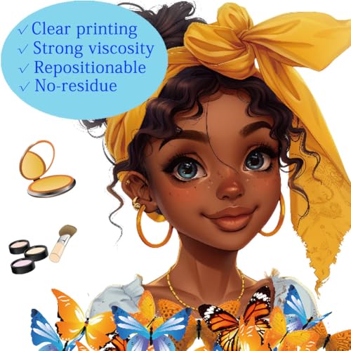 Black Girl Magic Wall Stickers Decals Butterflies Inspirational Positive Word Wall Decal Peel and Stick Butterflies Wall Art Decals for Girls Bedroom Baby Nursery Kids Bedroom